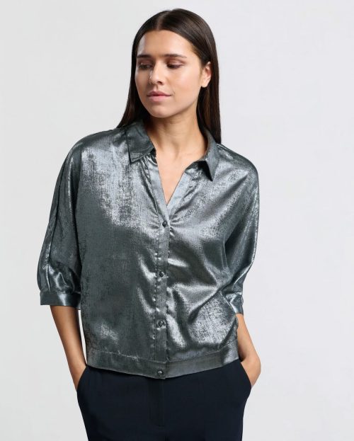 Metallic batwing blouse Yaya