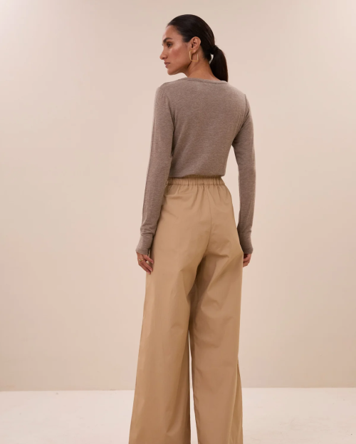 Longsleeve basic bruin by bar