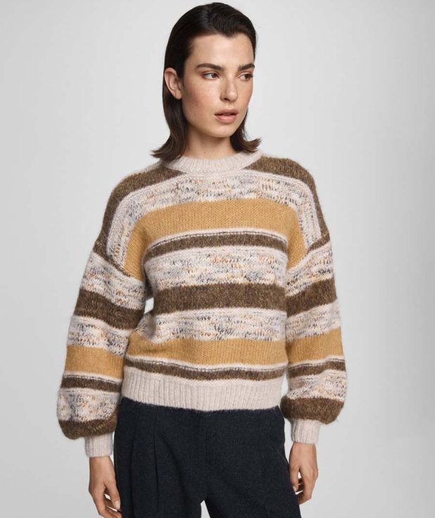 Trui stripe constance oatmeal msch copenhagen
