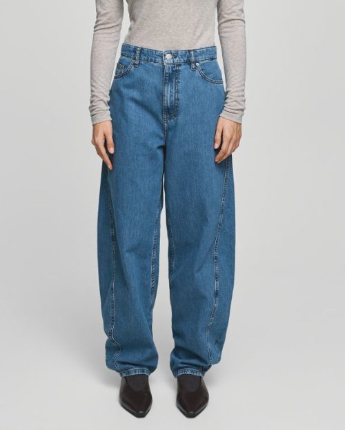 Jeans Kobane Lis Barrel Mid Blue MSCH Copenhagen