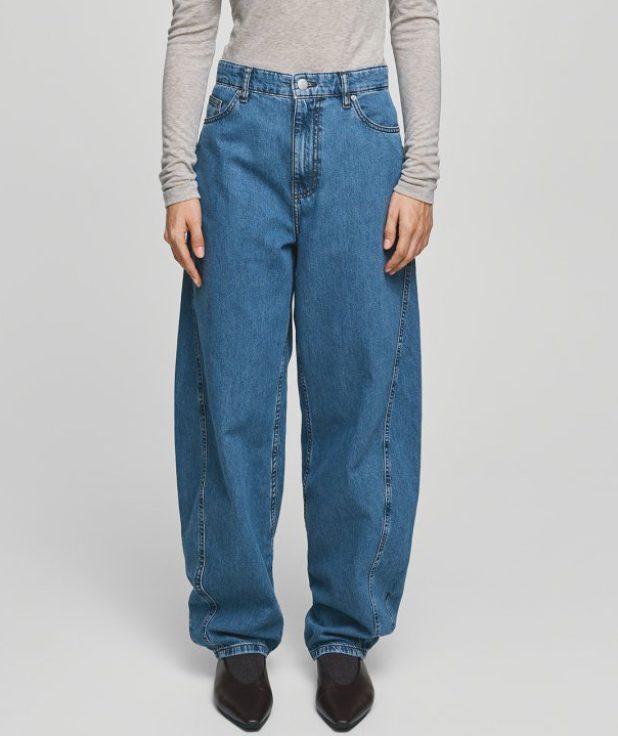 Jeans Kobane Lis Barrel Mid Blue MSCH Copenhagen