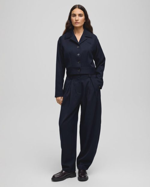 Pants mynthe elina blauw barrel MSCH Copenhagen
