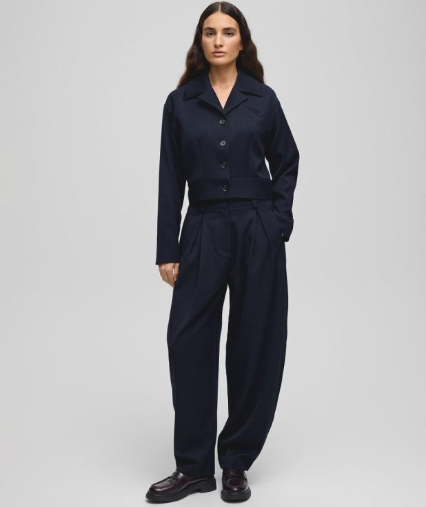 Pants mynthe elina blauw barrel MSCH Copenhagen