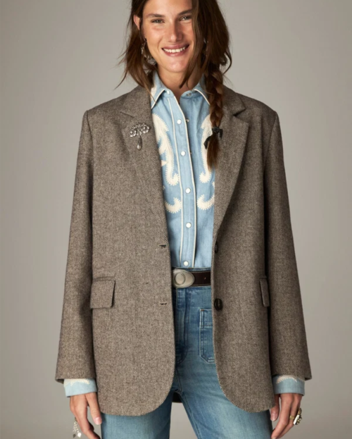 Nico Blazer Chocolate Chaud