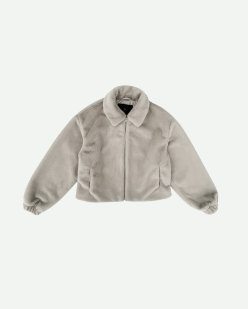 Jas Silver Faux Fur