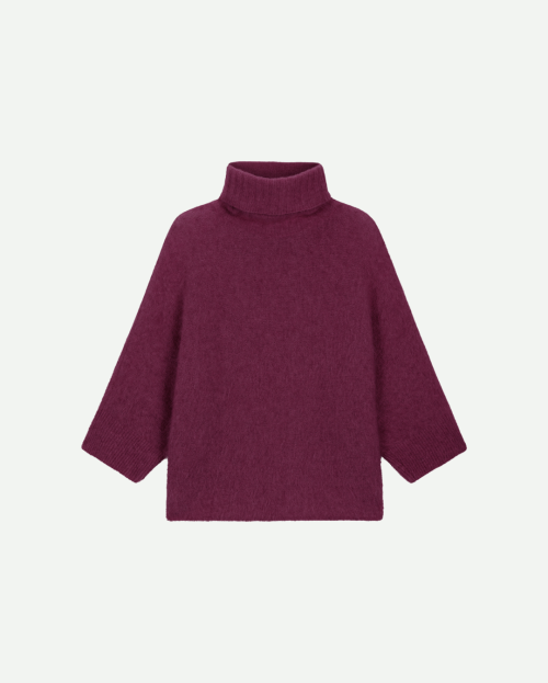 Aubergine trui No Mans Land
