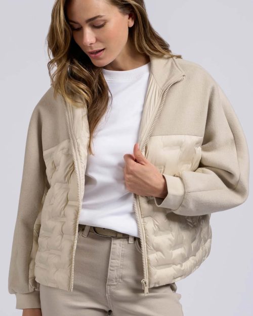 Jacket Moonstruck Grey Yaya 2 materialen