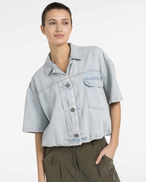 Jacket Light Denim Yaya blauw