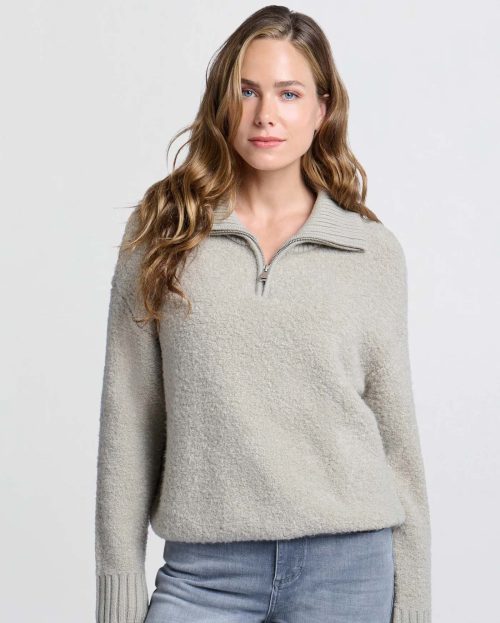 Sweater Boucle Dove Yaya grijs
