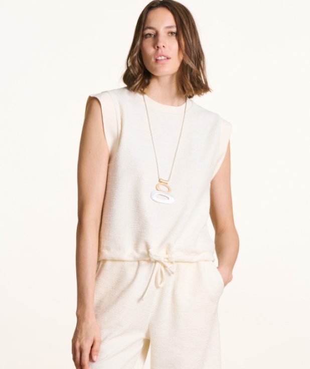 Top Fabian La Fee Maraboutee ecru