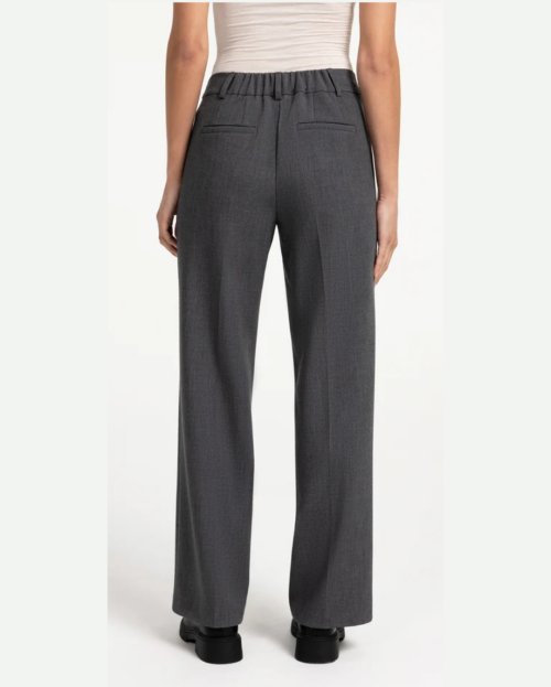 Geweven pantalon met rechte pijpen