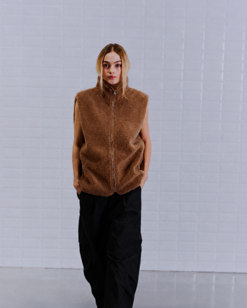 Bodywarmer Camel Pernille