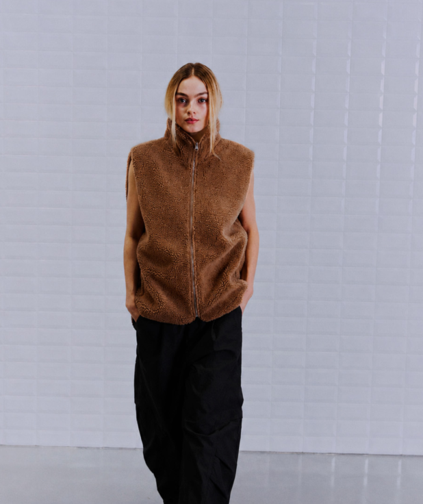 Bodywarmer Camel Pernille