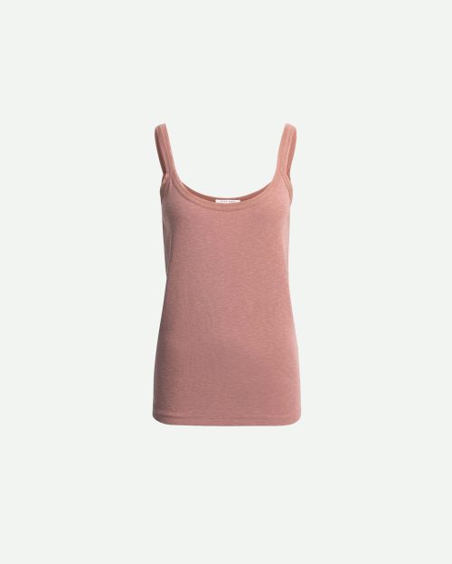 top singlet mesh burlwood pink yaya