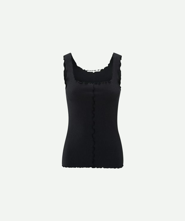 Top Washed Black Yaya zwart ruches