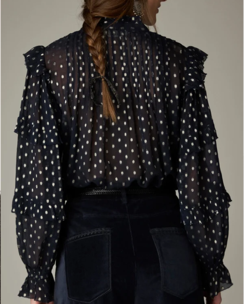 Simona Blouse Sienna Navy