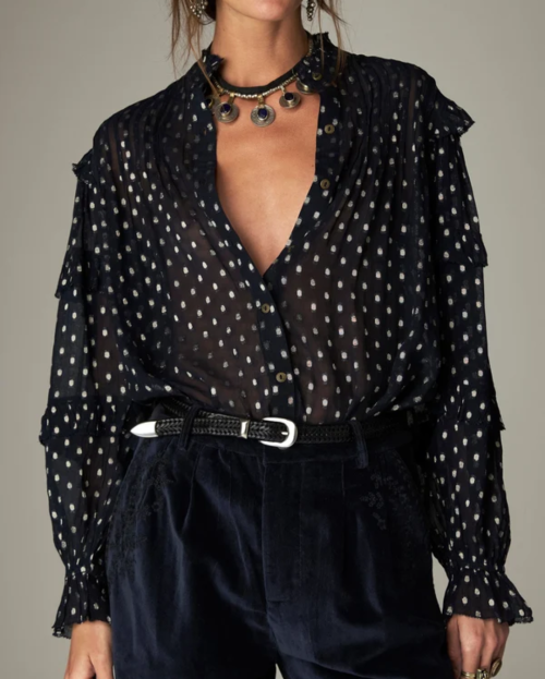 Simona Blouse Sienna Navy