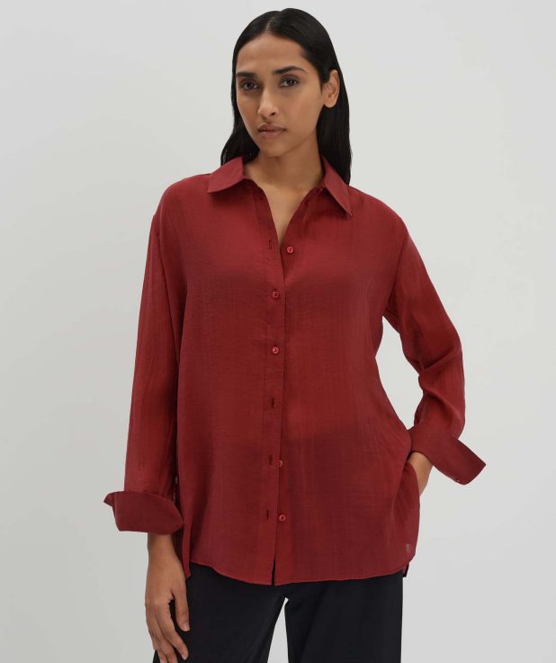 red_over shirtblouse_ladies_zanda_someday_front_1