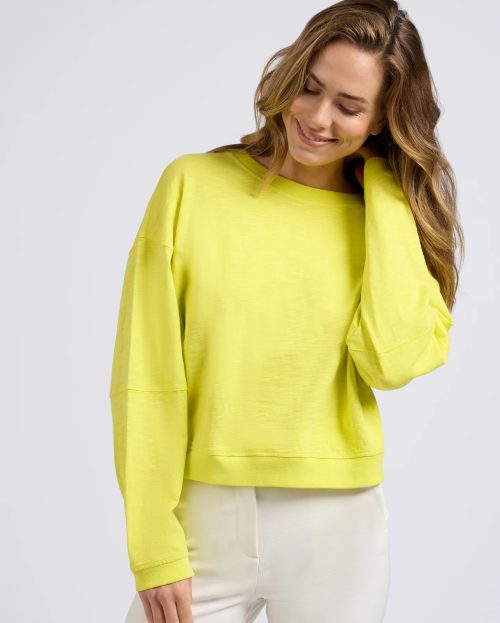 Sweatshirt Neon Yellow Yaya