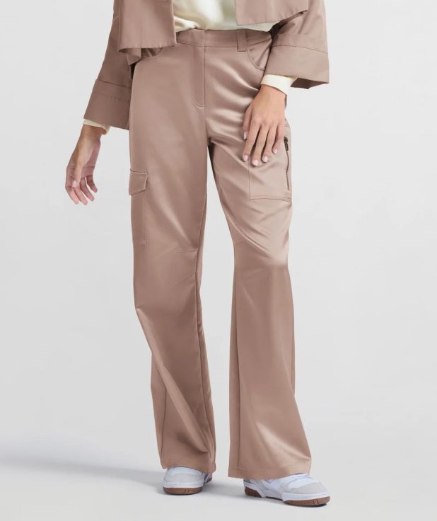 Cargobroek Satin Dusty Pink Yaya roze