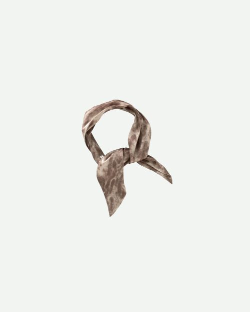 Satin-look scarf with abstract animal print yaya