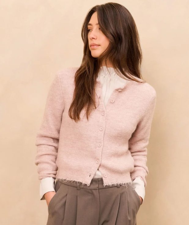 short-melange-cardigan-with-refined-trim-details