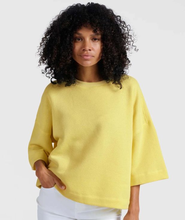 Sweatshirt Yellow Yaya lemon grass