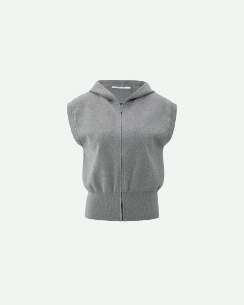 Hoodie Sleeveless Medium Grey Yaya