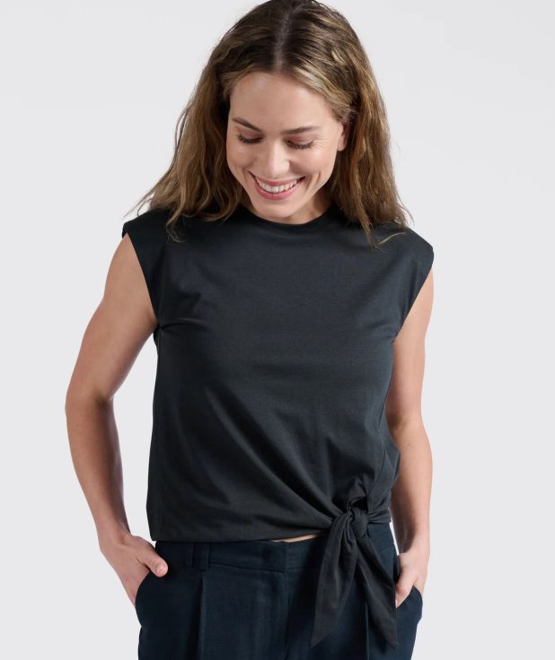 Top Knot Washed Black Yaya zwart