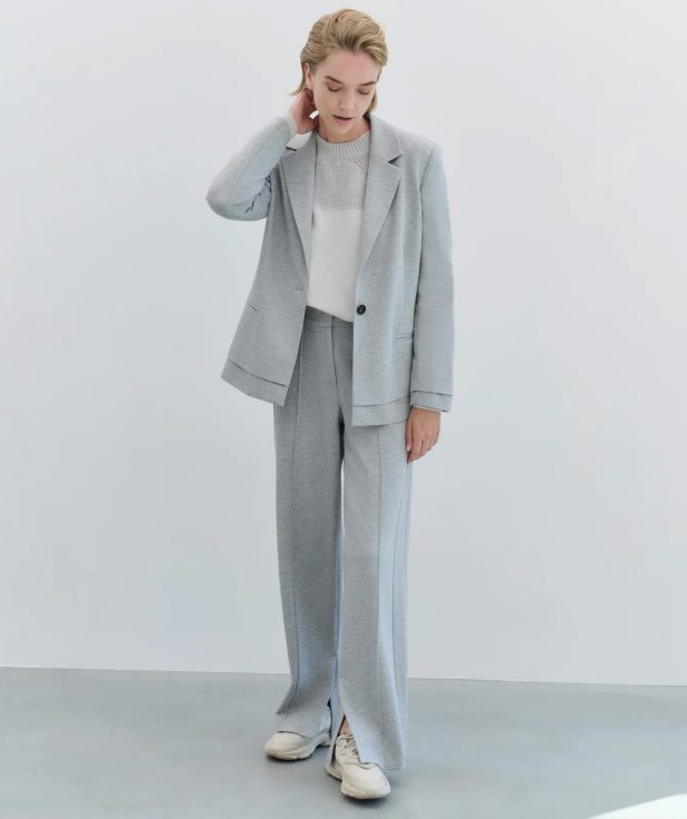 Blazer Soft Grey Melange Yaya