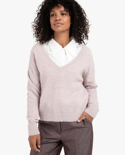 Trui Cloud Gray Purple Yaya roze