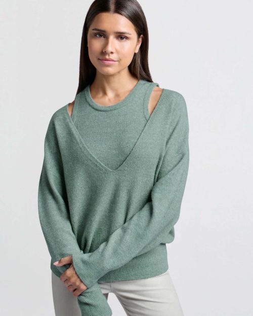 Sweater Jade Green Yaya met top