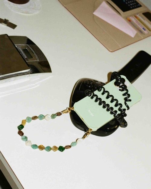 Phone Cord Short Spill The Tea Ateljé multicolor groen