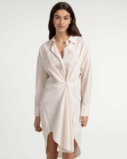 Gestreepte blousejurk met detail yaya