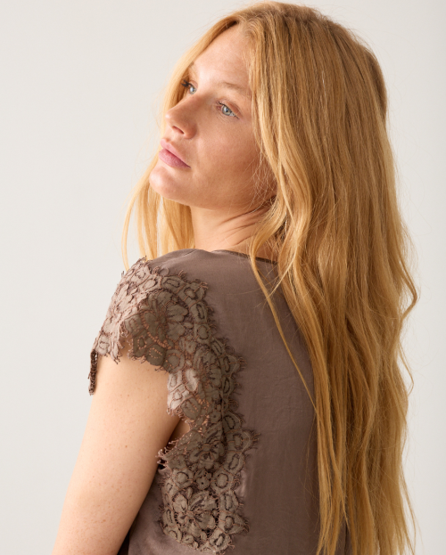 Summum top Taupe