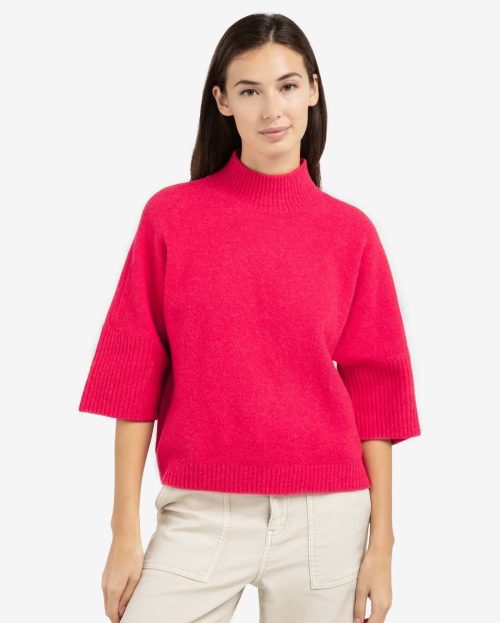 sweater-with-ribbed-three-quarter-sleeves-and-mock-neck_e01487e2-89b9-4cc0-9624-ead902c17cd4