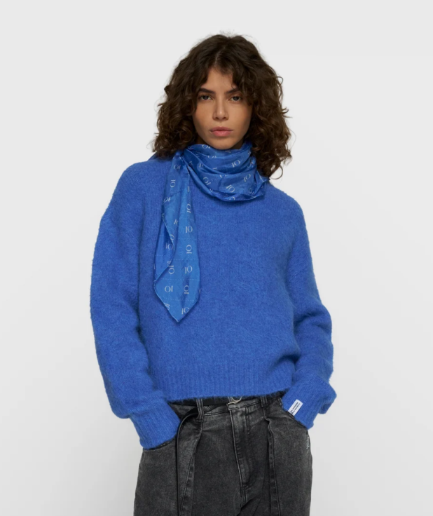 hairy knit sweater