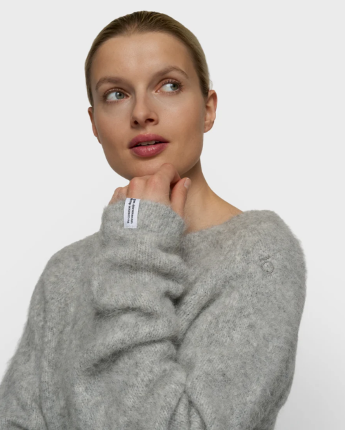 hairy knit sweater