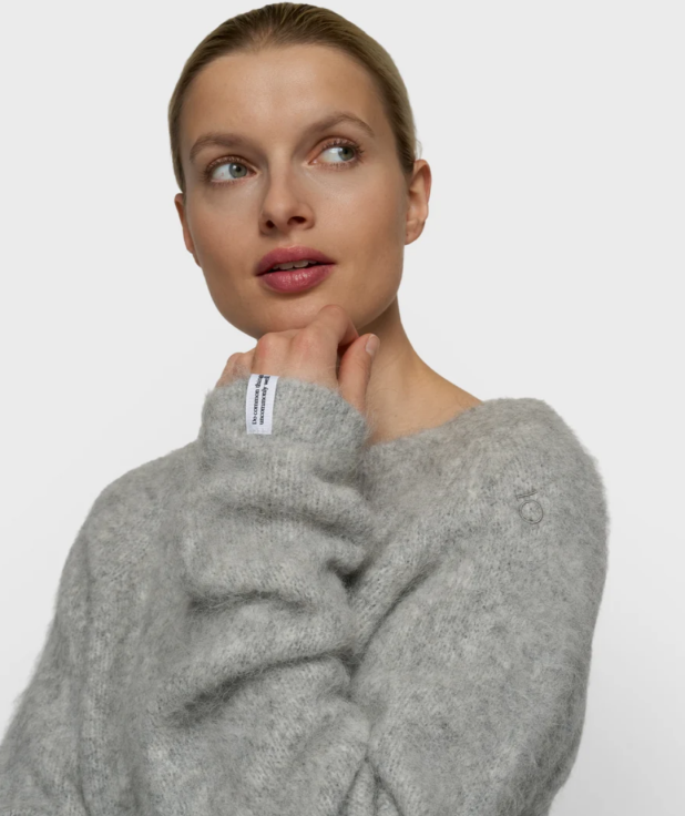 hairy knit sweater
