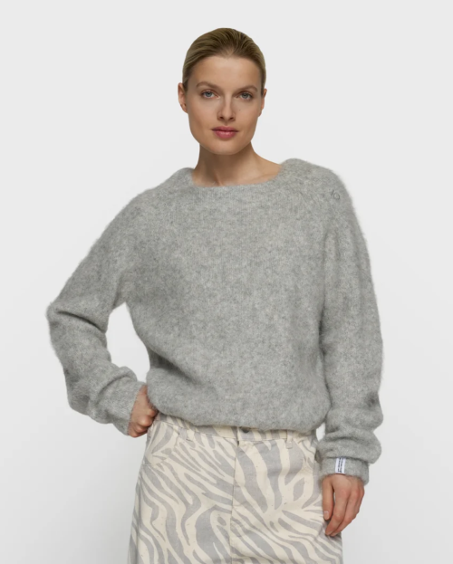 hairy knit sweater