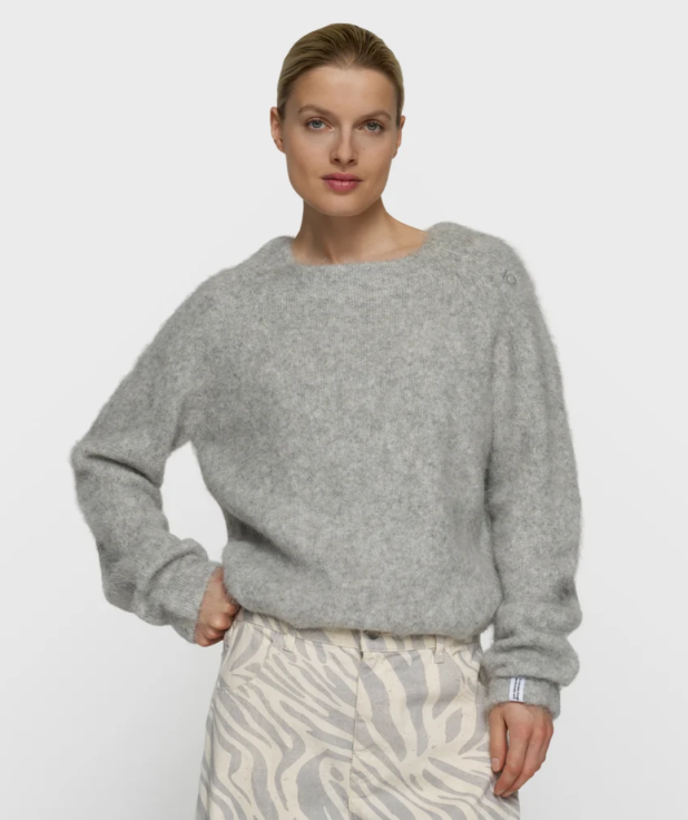 hairy knit sweater