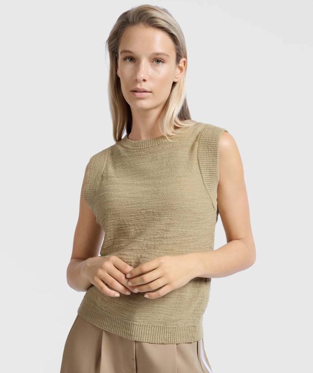 Top Texture Soft Green Yaya groen