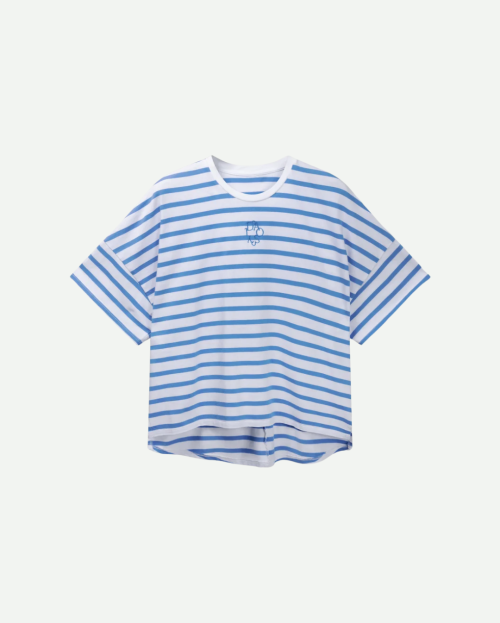 wijd t-shirt strepen