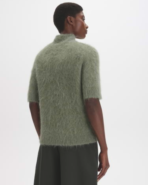 Boxy gebreid shirt van zacht, textuurgaren