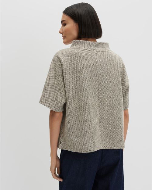 Sweatshirt in tweed look Normale pasvorm