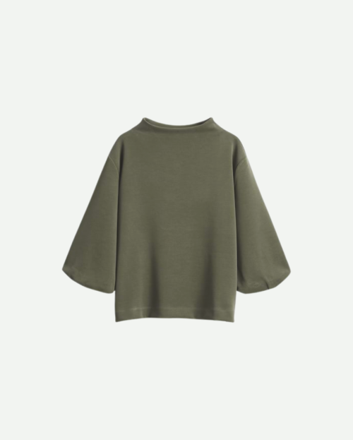 Zacht sweatshirt met ballonmouwen