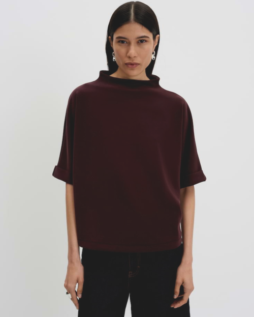 Sweatshirt van een zachte katoen-modal-mix