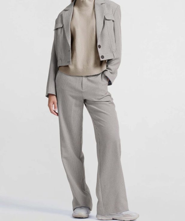 Pantalon Check Grey Yaya geruit