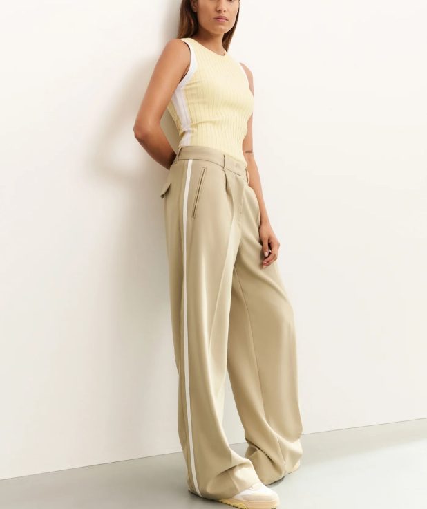 Pantalon Soft Green Stripe Yaya