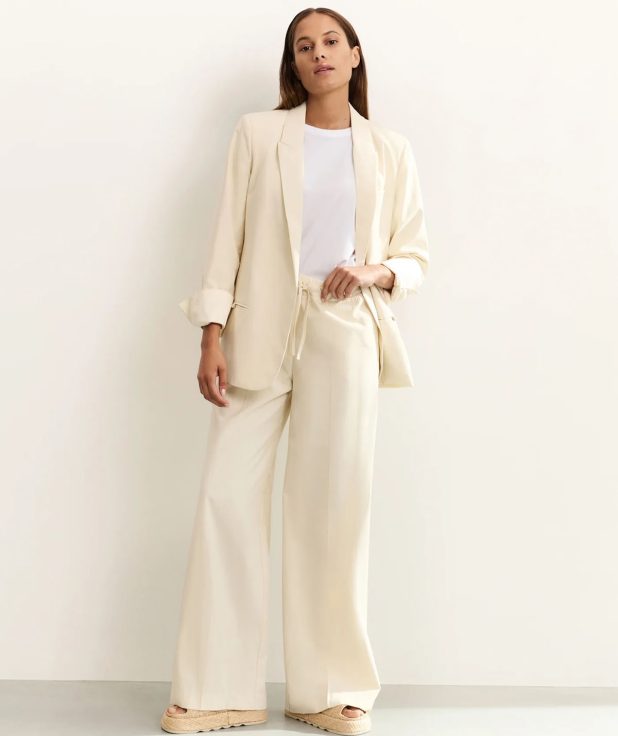 Broek Summer Sand Yaya ecru beige